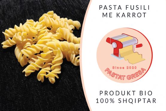 Pasta FUSILI me karota dhe veze fshati nga Pasta Gresa